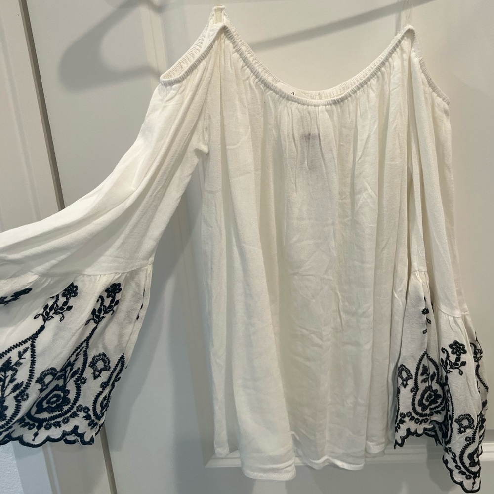 Active USA Cream Off-Shoulder Dress